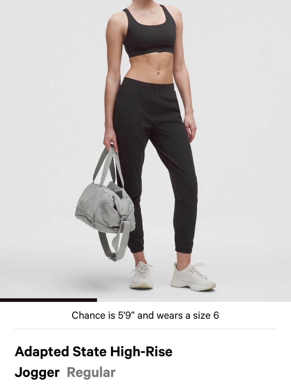 lululemon athletica Black High-Rise Track Joggers